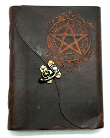 Soft Leather Embossed Pentagram Journal